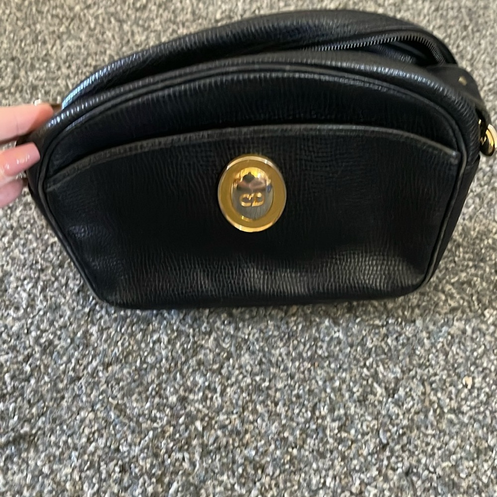 EUC Dior black adjustable crossbody bag